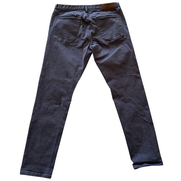 Todd Snyder Jeans Mens Size 34x31 (Actual) Dark Gray Slim Fit 5-Pocket Stretch - Picture 2 of 10